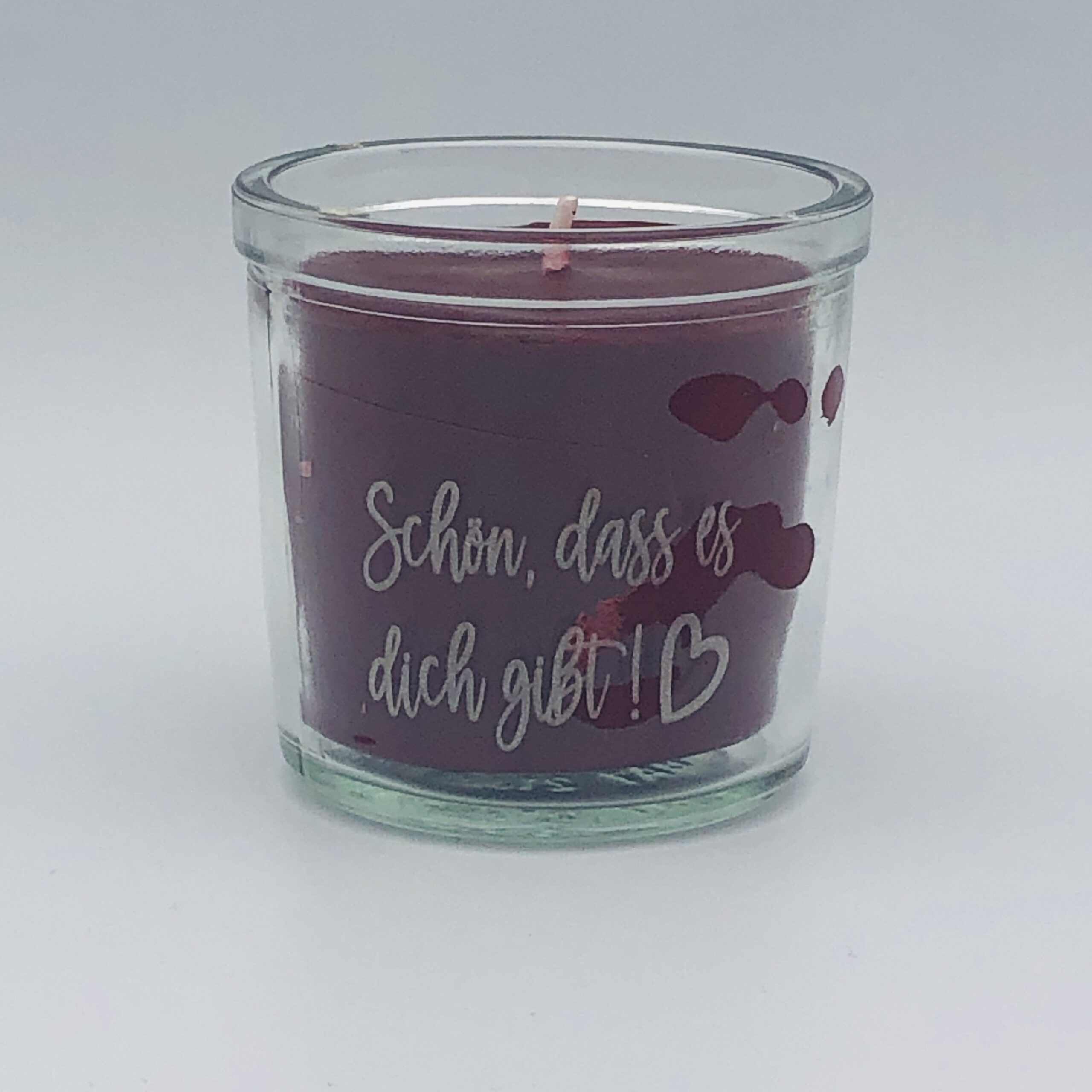 Kerze Schön Dass Es Dich Gibt Rot