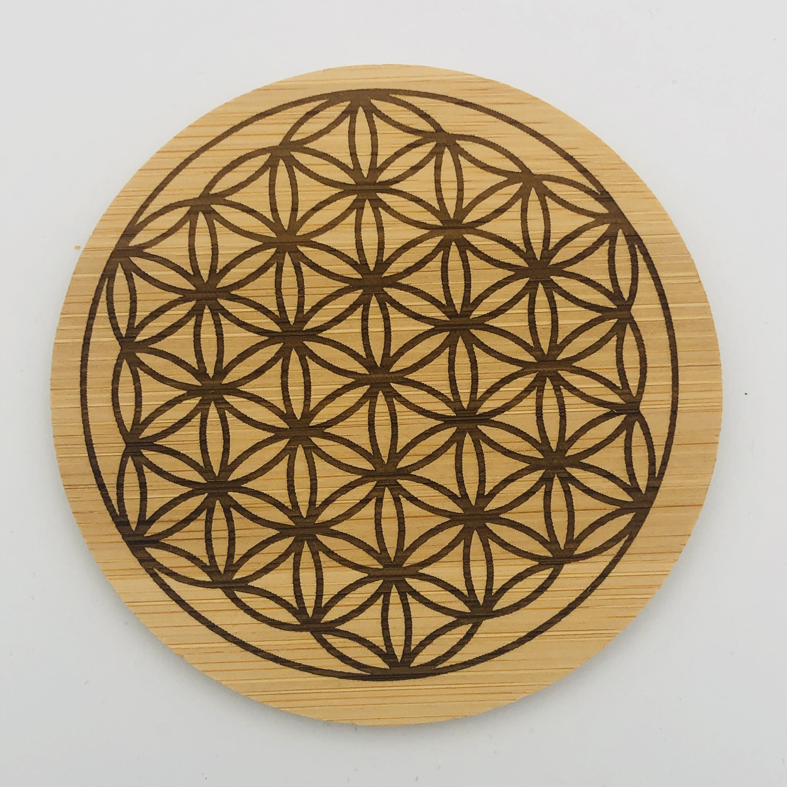 Untersetzer Bambus Blume Des Lebens