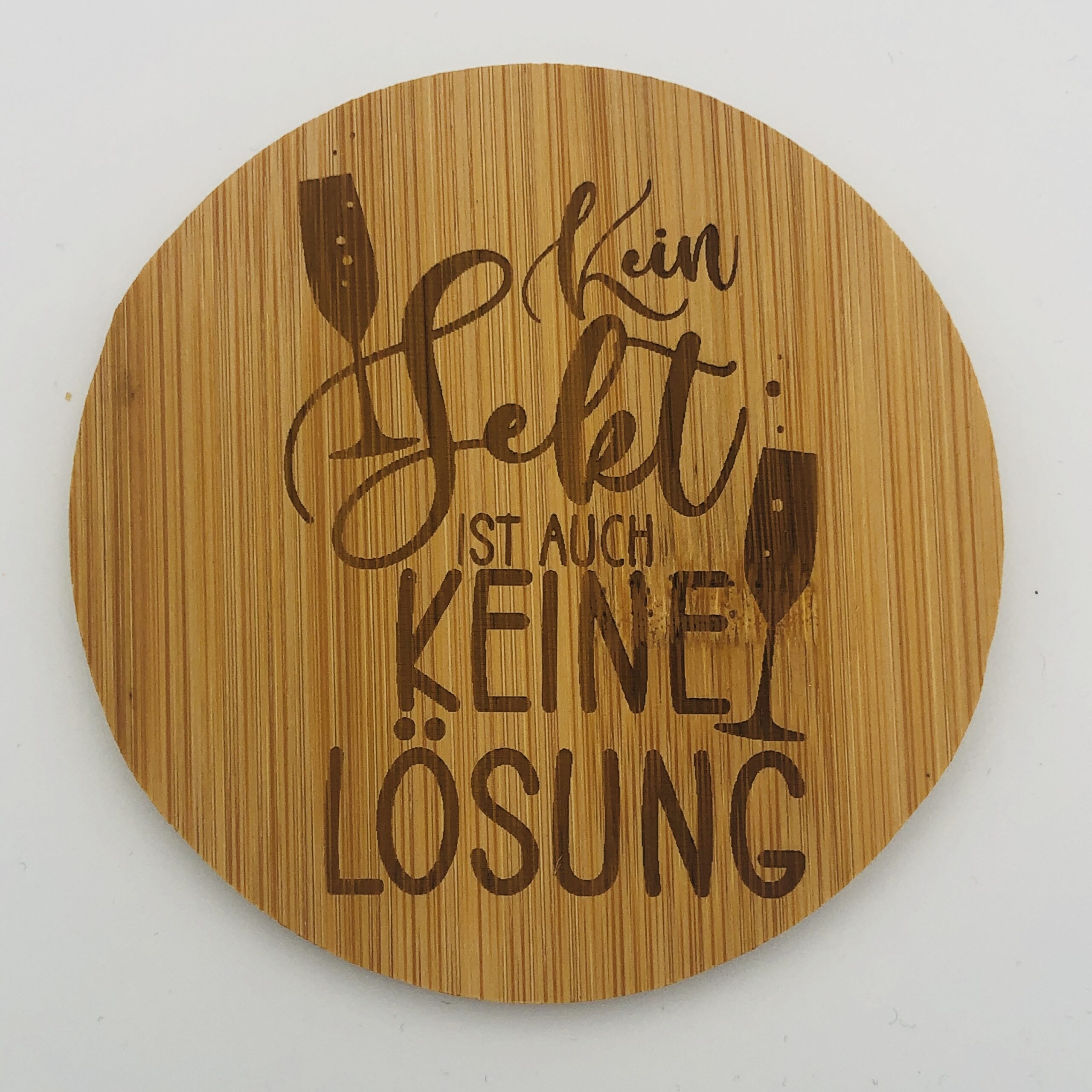 Untersetzer Bambus Sekt